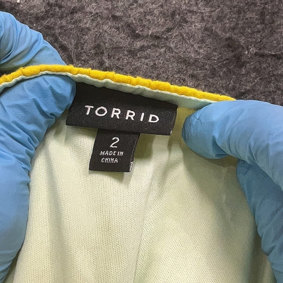 Torrid Maxi Seersucker Tiered Color Block Dress - Picture 7 of 9